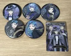 ツイステ オクタヴィネル寮 缶バッジ カード アズール フロイド ジェイド