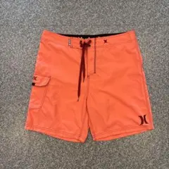 【300円オークション】Hurley サーフパンツ オレンジ 水陸両用 シティ