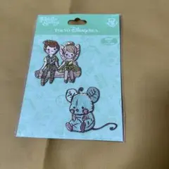 ディズニーシー　ファンタジースプリングス　ワッペン　ピーターパン　ティンカーベル