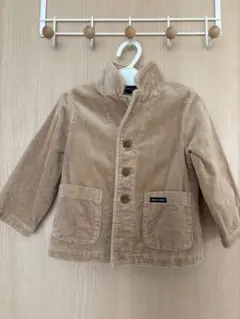 コムサイズム コーデュロイ ベージュ ジャケットとショートパンツ セットアップ