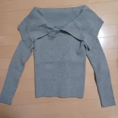 GRL オフショルダーニットトップス
