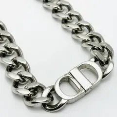 Dior 喜平チェーン　アイコン　ネックレス　チョーカー　シルバー　ロゴ　CD