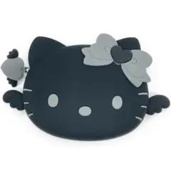 新品ハローキティ シリコンポーチ エンジェルブラック HELLO KITTY