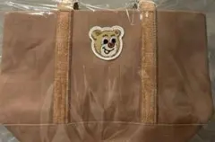 オールドテディ　ワッペントートバッグ　ベージュ　L