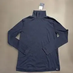 新品Zara Kids ダークブルー タートルネックシャツ