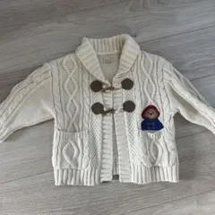 プティマイン　ケーブルニット カーディガン　パディントン