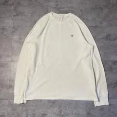 American Eagle 長袖カットソー L ホワイト ワッフル生地のサムネイル