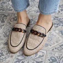 【美品】ダイアナ DIANA サンダル パンプス ミュール Lサイズ