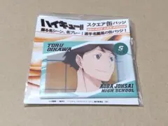 ハイキュー!! 選手名鑑風 スクエア 缶バッジ 缶バッチ 及川徹