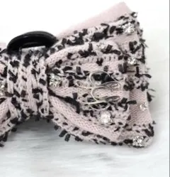 Lumignon ♥ Pink tweed ribbon hair clip - メルカリ