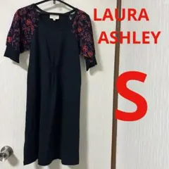 【美品】LAURA ASHLEY London 半袖花柄ワンピース　Sのサムネイル