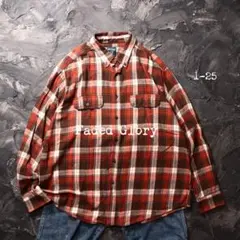 Faded Glory ネルシャツ チェック　コットンのサムネイル