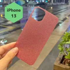 新品 iPhone13 グリッター インナーシート お洒落 レッド 韓国