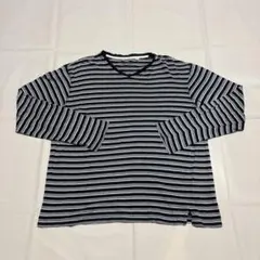 Y2K×グランジ】 archive 00s お兄系 ボーダーロンT 長袖 短丈 - メルカリ