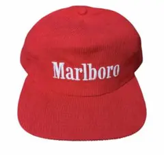 Marlboro 赤 コーデュロイキャップ　未使用