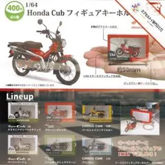 コンプ★ 1/64Honda Cuｂフィギュアキーホルダー【全６種】