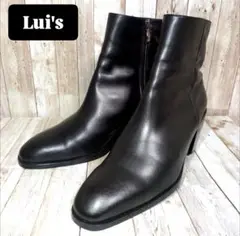 【Lui's】ヒールブーツ☆レザー☆40☆サイドジップ
