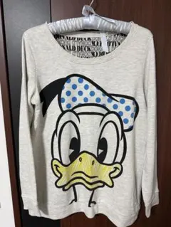 ドナルドダック プリント トレーナー