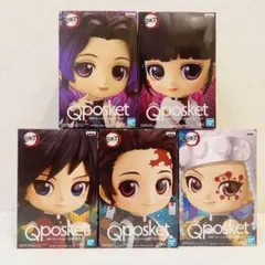 【新品未開封】鬼滅の刃 Qposket フィギュア 5種 セット まとめ売り