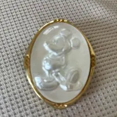 東京ディズニーランド ミッキー ブローチ Disney刻印 ヴィンテージ