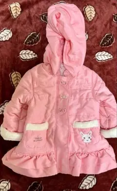 【coeur a coeur】うさぎフード付きピンクアウター　90キムラタン