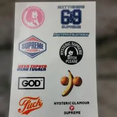 3*9様 【レア】ヒステリックグラマー　シュプリーム ステッカー　葉書サイズ