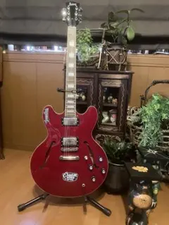 BurnyセミアコSRSA-65島村楽器特注モデル ES-335 ハードケース付