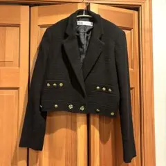 ZARA クロップドジャケット ZW COLLECTION クロップドジャケット - エクリュ | ZARA Japan