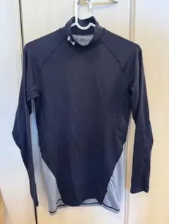 Under Armour ハイネック長袖シャツ ネイビー/グレー