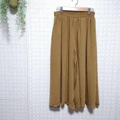 【ビス】ガウチョ プリーツパンツ ウエストゴム ポケット◯ 春秋