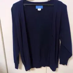 KAZEN ネイビー カーディガン M