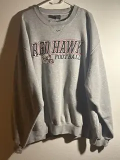 【希少】NIKE ナイキ スウェット XL グレー レッドホーク フットボール