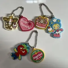 平成レトロ　当時品　メゾピアノ　エンジェルブルー　ラバーキーホルダー