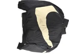 Nike ナイロンジャケット フード付きブラック/アイボリー