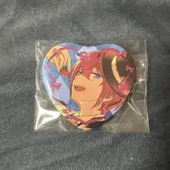 あんさんぶるスターズ!!の朱桜司のラメキラハート缶バッジ新品