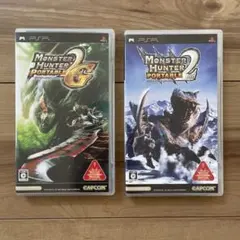 PSPソフト2枚　モンスターハンターポータブル2ndG & 2nd PSP