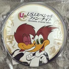USJ 缶バッチ スペシャルファンナイト ウッドペッカー