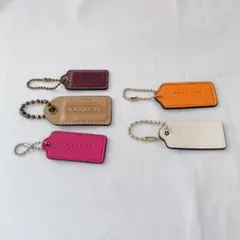 COACH レザーキーホルダーセット　5点