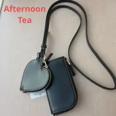 8/15迄値下　Afternoon Teaハート2連ショルダーコインケース　パスのサムネイル