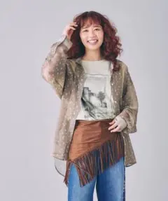 【新品未開封】 2WAY柄シアー長袖シャツ LEPSIMのサムネイル