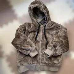 ボアフリースジャケット ブラウン 130