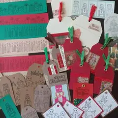 ジャンクジャーナル素材【285】クリスマスミックス　35ピース