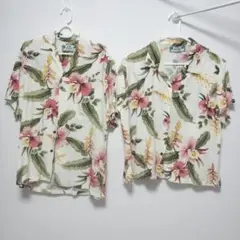 TWO PALMS アロハシャツ 　花柄 ペア　ブライダル