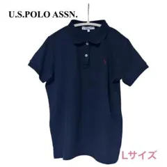 【U.S. POLO ASSN. 】半袖ポロシャツ ネイビー Lサイズ