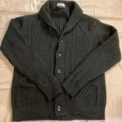 新品　シップス　カーディガン　L 緑黒　￼￼ ユナイテッドアローズ￼