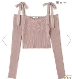 ショルダーリボンオフショルニットカーデSWNT254240 スナイデル