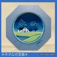 トールペイント作品 サンタの楕円形木製プレート - メルカリ
