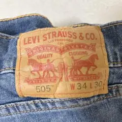 LEVI'S 505 ストレートデニム W34 L30