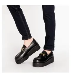 42 エンデヴァイス ゴールド Uチップビットローファー　シャークソール