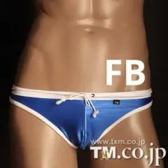 新作 TMコレクション 2026スイムウェア2トーンバインドフルバックビキニ 青のサムネイル